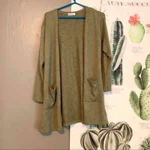 H&M Green Long Cardigan